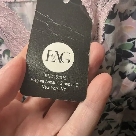 Pink Lace NWT Small Nightgown/Slip Dress Floral Feminine - Picture 4 of 12